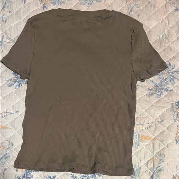 H&M Khaki Ribbed Top - Picture 3 of 3